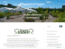 Tablet Screenshot of eggert-pflanzenhof.de